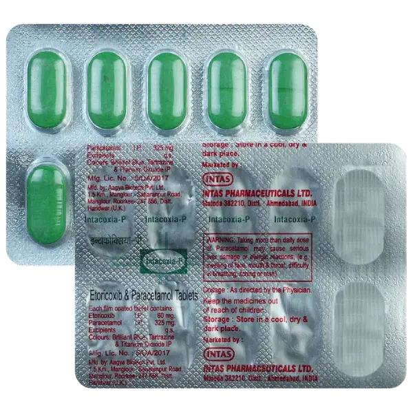 Intacoxia P 60mg/325mg Tablet